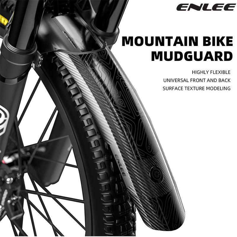 Mountain Biking Brands - ENLEE Mountainbike-Schutzblech, Downhill-Bike, verlängerte und verbreiterte