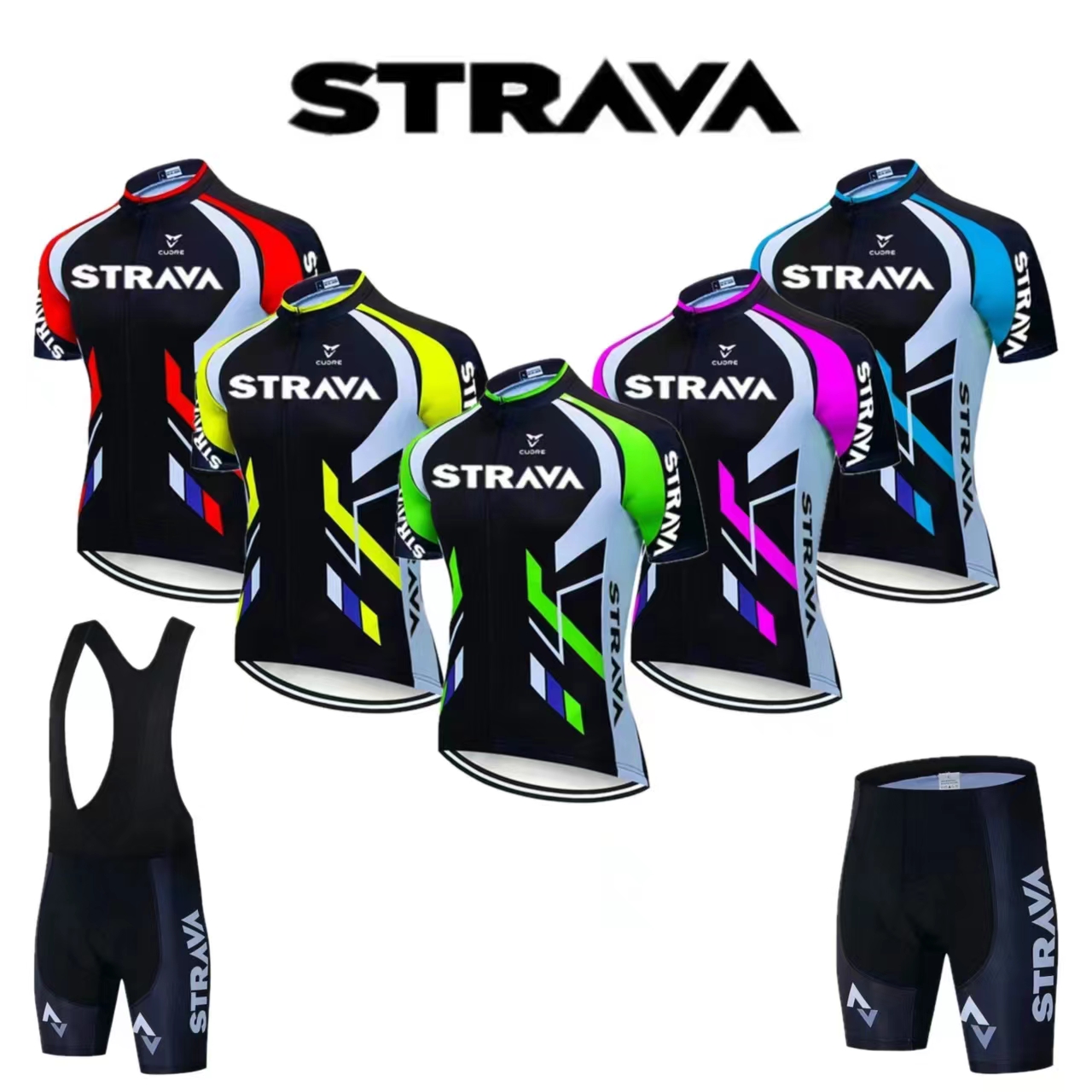 Mountain Biking Overalls - Strava Bike Jersey Set Sommer Radfahren