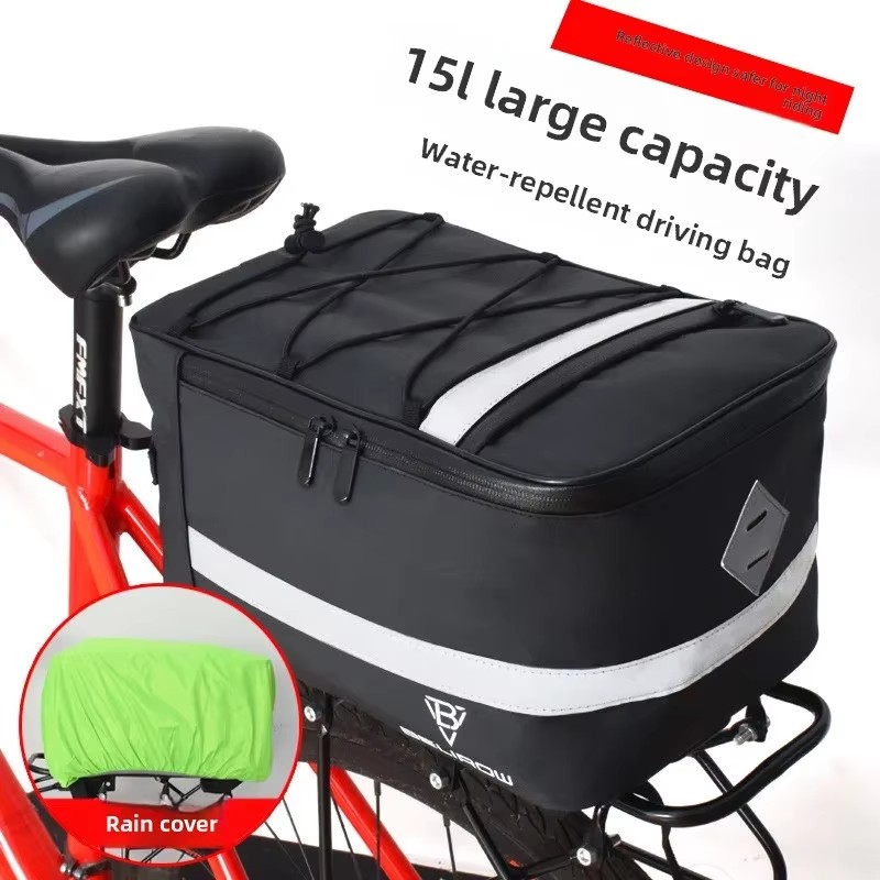 Mountain Biking Fanny Pack - 8L/15L Fahrradrücken Kameltasche Mountainbike Rücksitztasche, Rücksitzregal