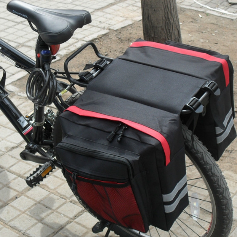 Mountain Biking Fanny Pack - Radfahren Doppelseitiger Gepäckträger Fahrrad 2-in-1 Camo