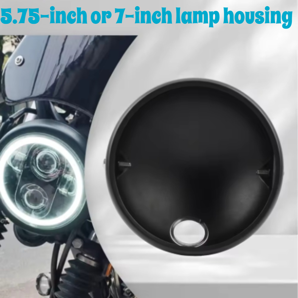 Mountain Biking Denver - Retro-modifizierter Scheinwerferhalter, universelles 5,75-Zoll-7-Zoll-LED-Scheinwerfergehäuse für Harley