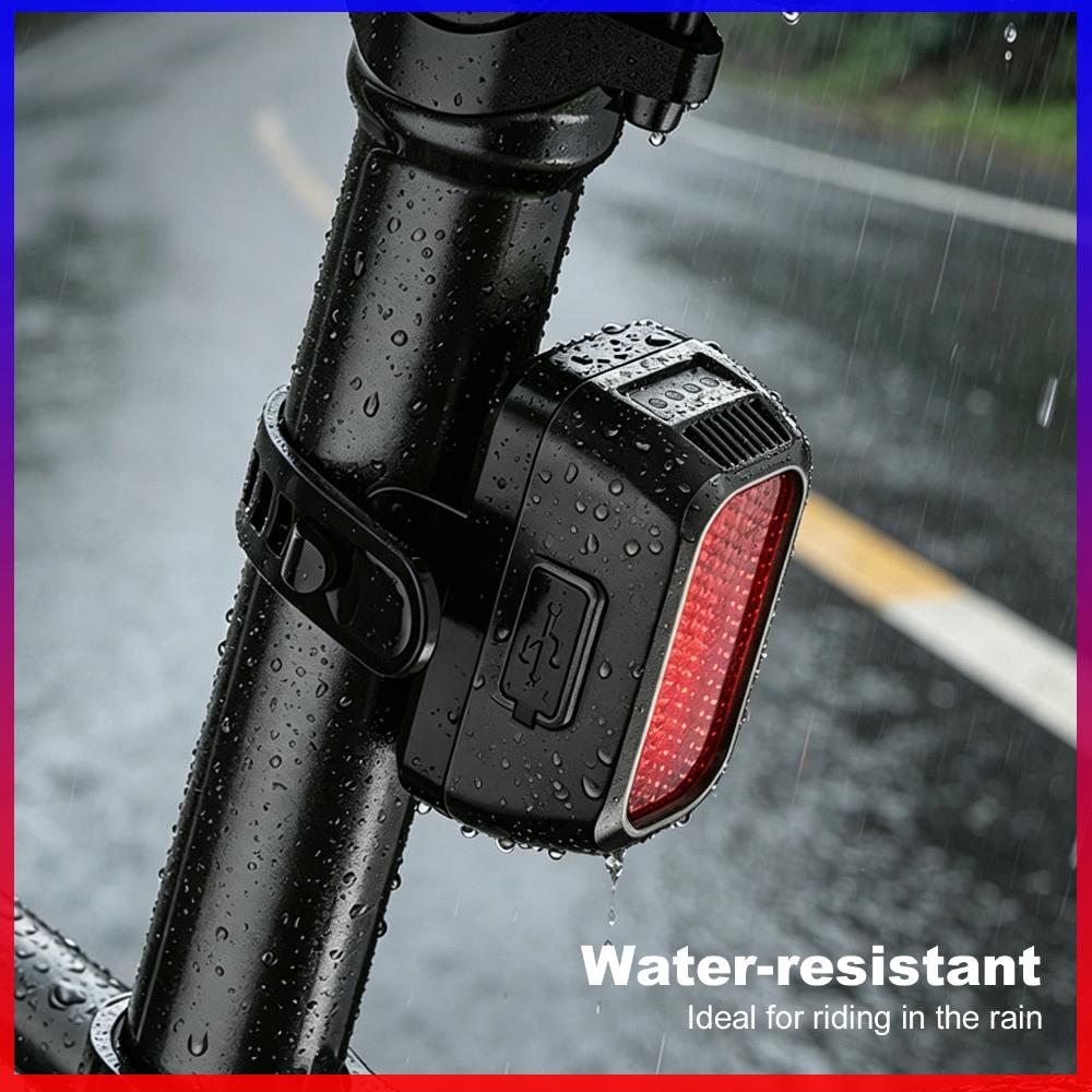 Mountain Biking Experience - Typ-C-betriebene Fahrrad-LED-Sicherheitsleuchte Wiederaufladbare Mountainbike-Lampe für Nachtfahrten