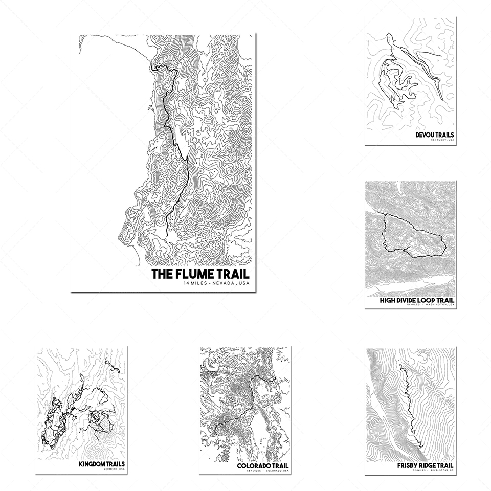 Mountain Biking In Arkansas - Topografische Karte von Pinnacle Mountain Trail,