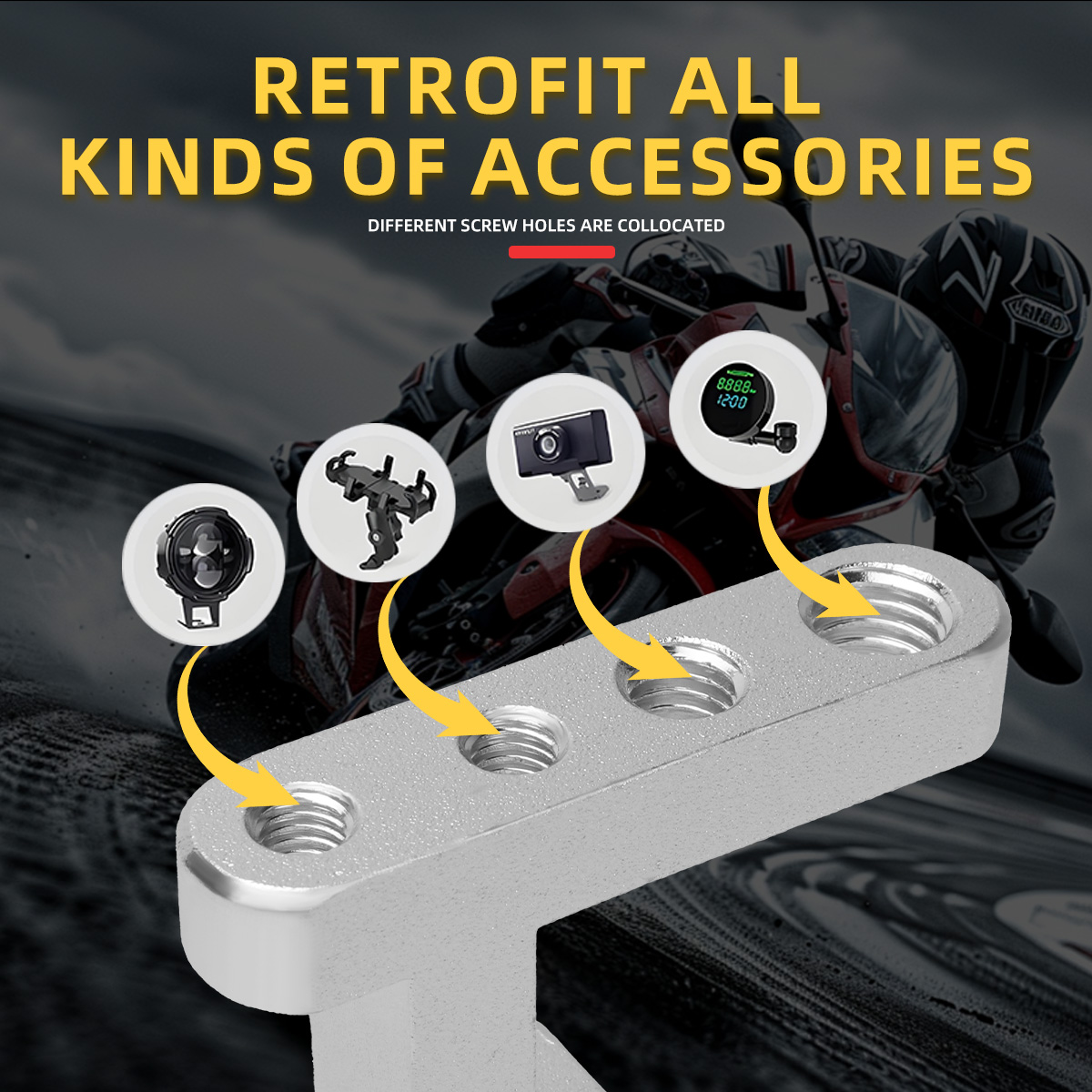 Vier Lochgrößen Motorrad Alumi – Mountain Biking Denver Bewertung und Preis